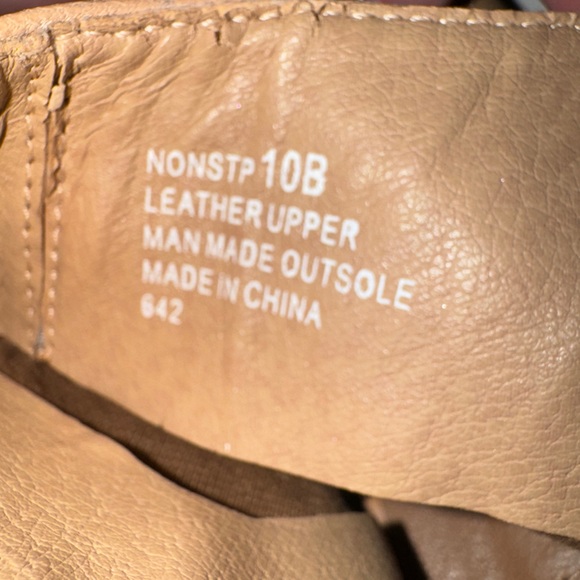 Steve Madden Nonstp Open Toe Leather Heel Shooties Tan Beige Womens Size 10 - Picture 7 of 12
